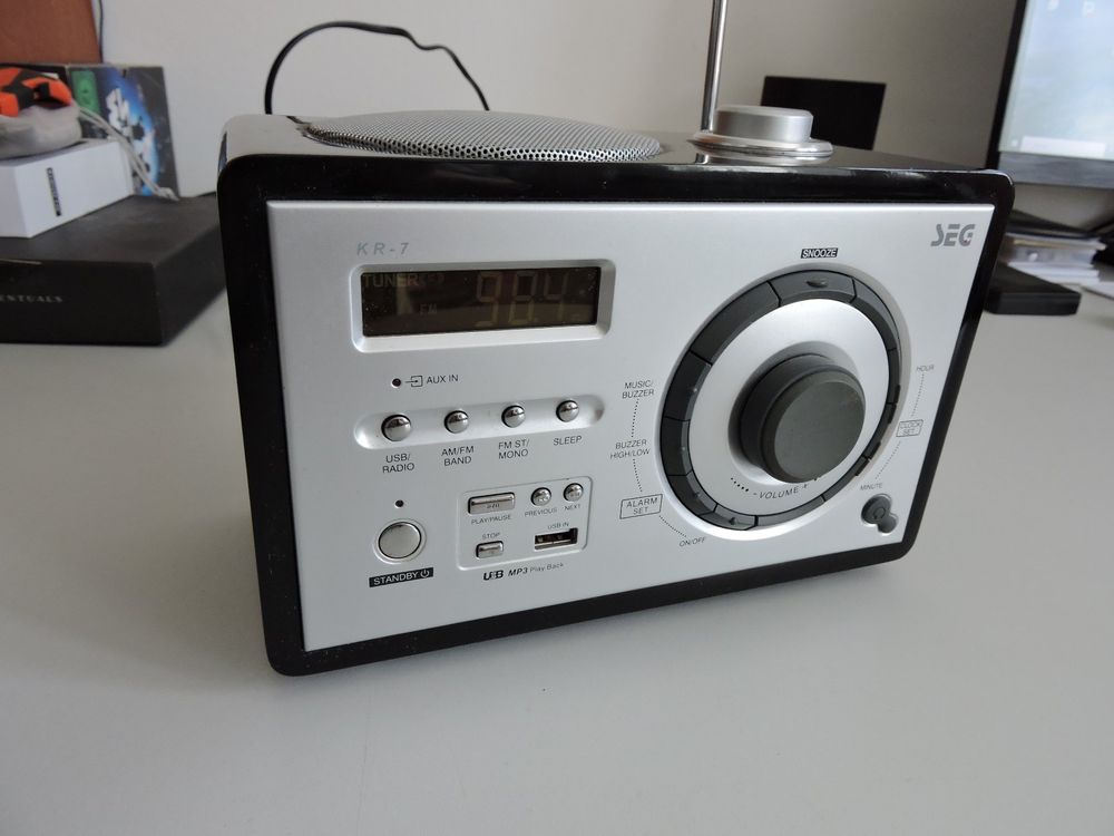 FM Radio SEG KR-7 ohne Bluethooth/DAB/DAB , mit Weckfunktion | Kaufen ...