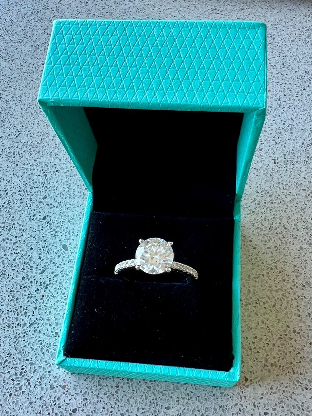 Bagues: NEU: 3 Karat Moissanit Ring 57 mm – Neuf avec emballage d'origine à Lachen par Reeci 7