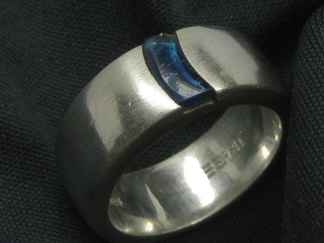 Esprit Anelli: schwerer Ring Silber 925 blauer Stein Esprit Gr. 59 – Usato da Ermatingen venduto da Decovin 5
