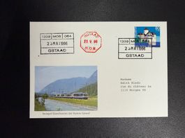 Bahnpostbeleg Gstaad 12.5.1996