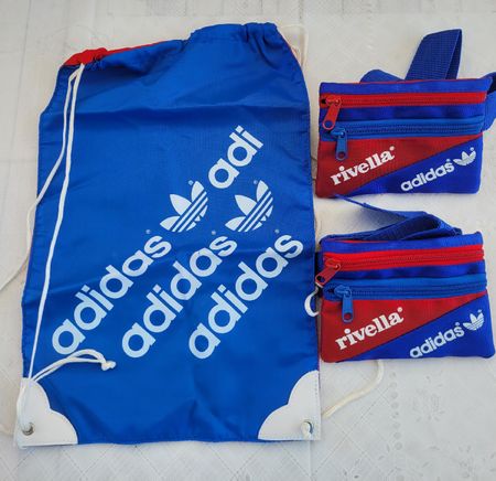 💙❤️ Cooler Vintage Beutel und 2 Bauchtaschen ADIDAS/RIVELLA