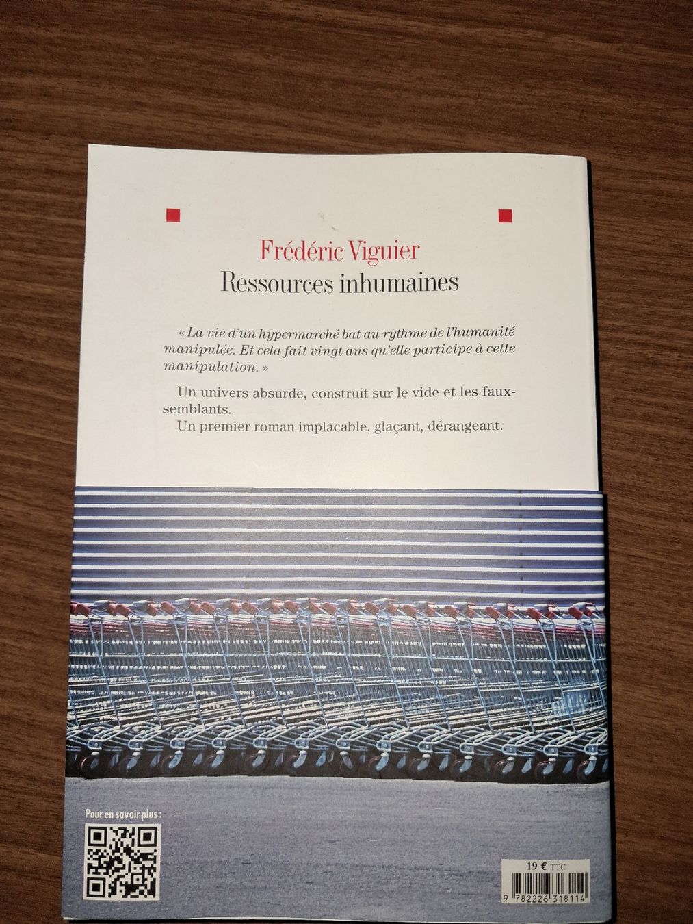 Bücher: Ressources inhumaines Roman de Frédéric Viguier – Gebraucht aus Le locle von juliensaran 2