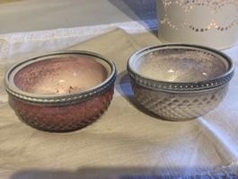 WINDLICHTER 2 TEILIG SHABBY CHIC