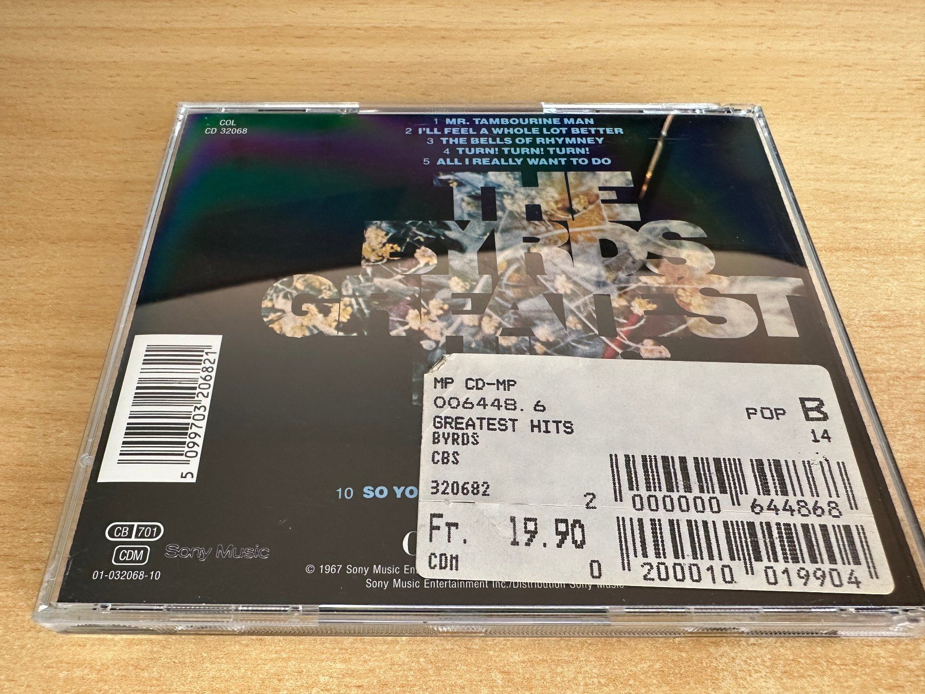 CD: D4 The Byrds – Greatest Hits – Usato da Rikon im Tösstal venduto da Alpenmutz 1