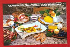 SONDERBLOCK TAG DER BRIEFMARKE BELLINZONA 1290 2008 ET NEU