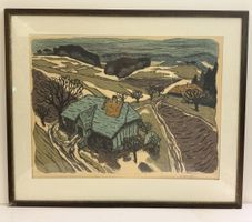 FRED STAUFFER (Swiss, 1892-1980) Bauernhaus, Lithographie