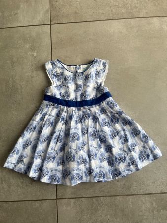 Obaibi, Kleid, Sommerkleid, Blau, Blume, Gr. 68, w. Neu
