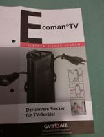 Ecoman TV, Stromsparzwischenstecker
