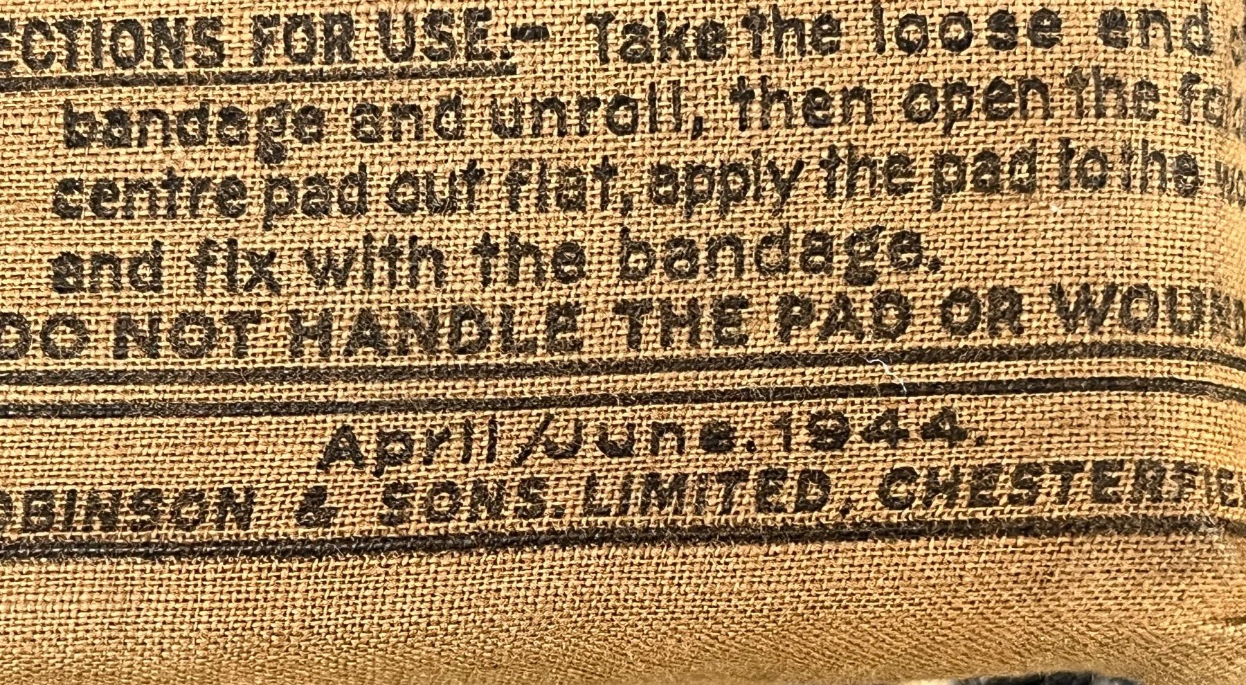 Dekobänder: Pansement Standard Dressing no15 GB 1944 WW2 – Gebraucht aus Bellevue von Belafer 2