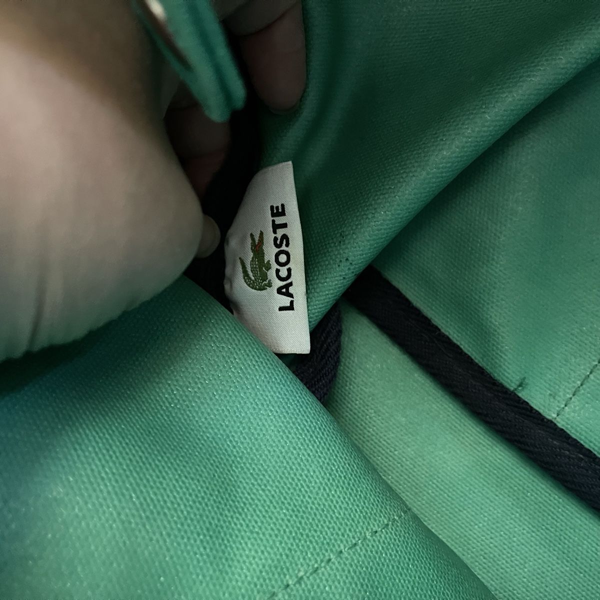 Lacoste Borse: Grüne Lacoste Canvas Shopper Tasche, – Nuovo (secondo la descrizione) da Bern venduto da dek_7bjd 4