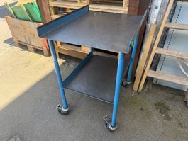 Plattformwagen mit 2 Etagen und Bremsen, 54x70x88cm