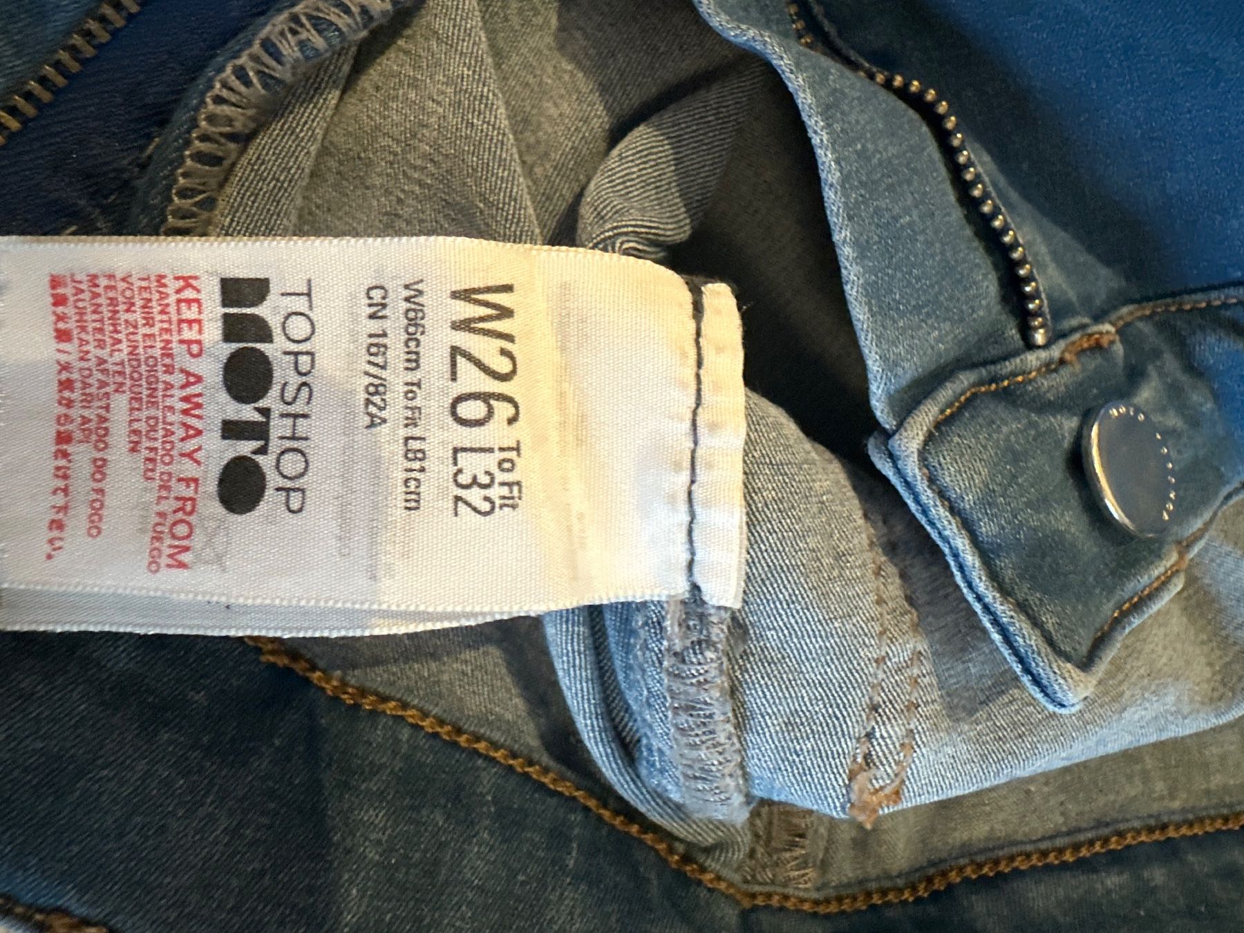 Topshop Jeans: Topshop Joni Jeans, hellblau, Grösse W25 – Usato da Zürich venduto da cfh_cg22 4