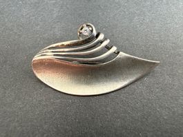 Silber Brosche 925