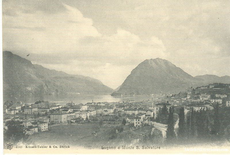 Cartoline postali: Lugano - Monte Salvatore + c1910 – Usato da Emmenbrücke venduto da teestube