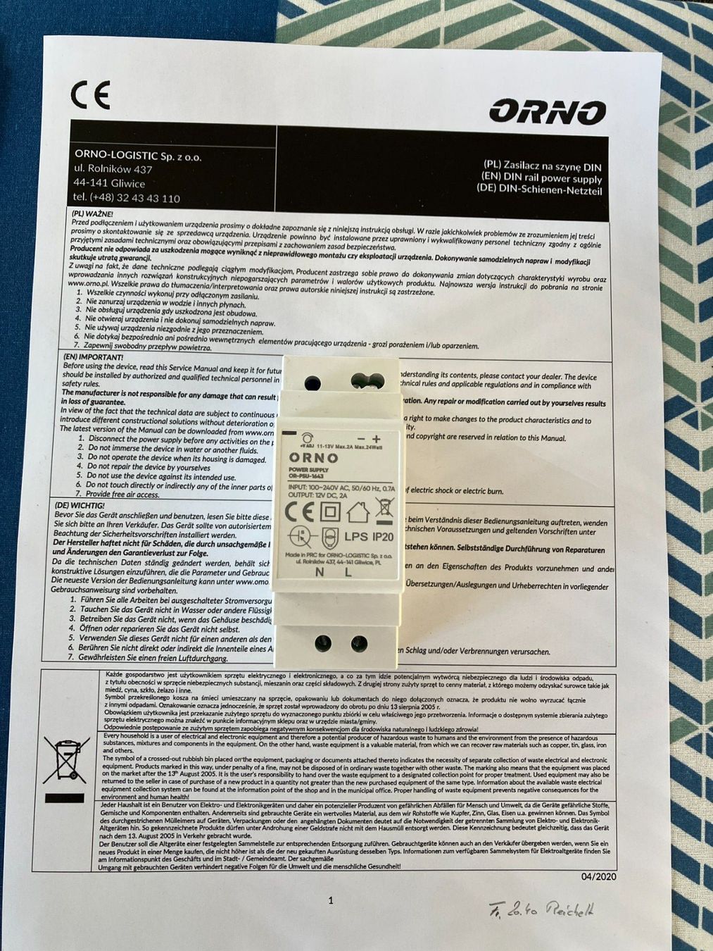 Componenti elettronici: Power Supply 230VAC auf 11-13VDC – Nuovo (secondo la descrizione) da Lenk im Simmental venduto da Jrg7410