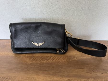 Sac Zadig&Voltaire Rock en cuir grainé noir, très bon état 