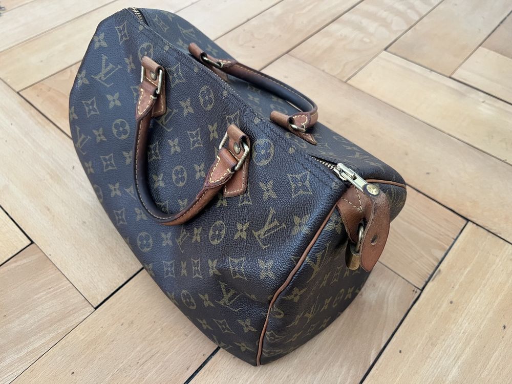 Handtaschen Speedy Louis Vuitton Gebraucht Leder Lv Gebraucht