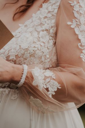 Secondhand Brautkleid Bianco Evento "Fluorite", Grösse 46-48