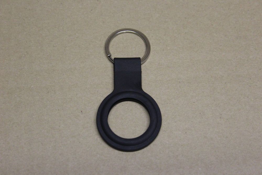 Schwarz Schlüsselanhänger Hülle kompatibel Apple AirTag