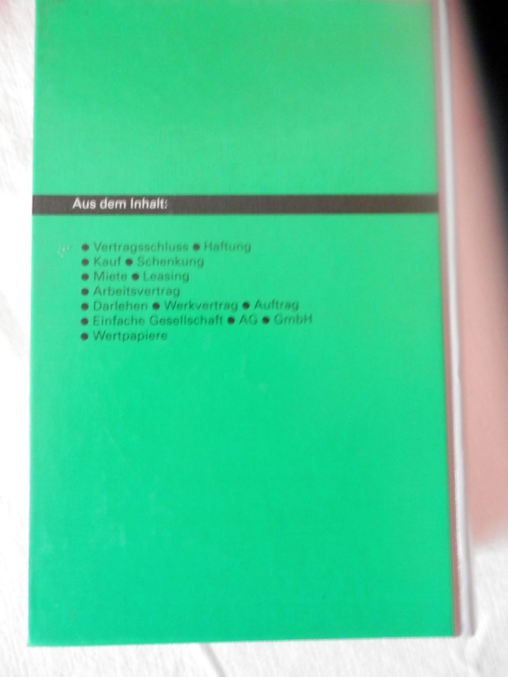 Libri: Das Schweizerische Obligationenrecht vom Beobachter – Usato da Weiach venduto da weiach81 1