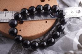 Onyx  Schwarz   12mm Kugel Armband    ab 3.- (Räumung!)