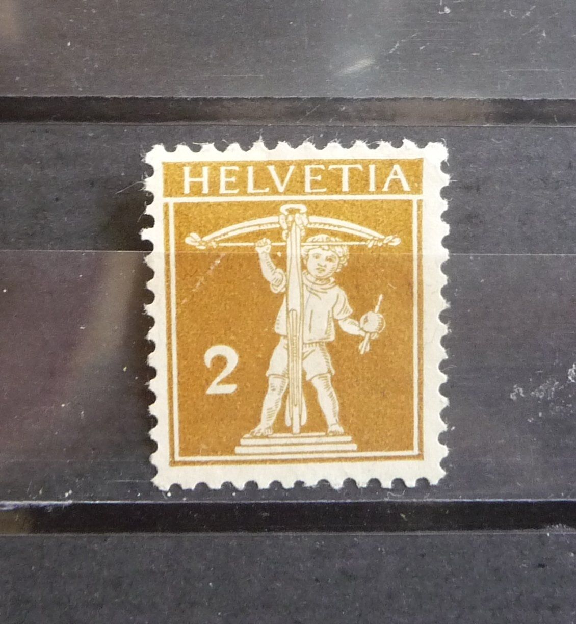 Alle Briefmarken: 1910 Schweiz 2 ungestempelt – Gebraucht aus Horgen von FIR-2008