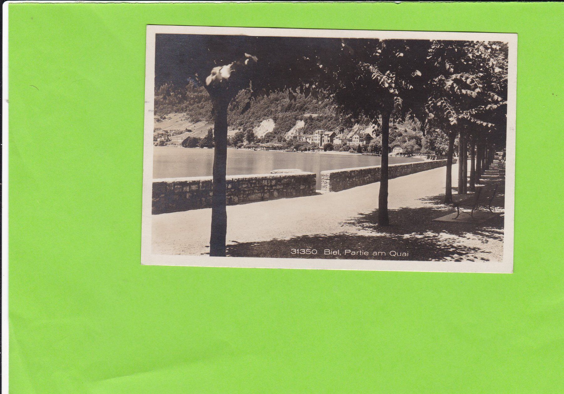 Cartoline postali: Biel. Partie am Quai – Usato da St. Peterzell venduto da neckertal