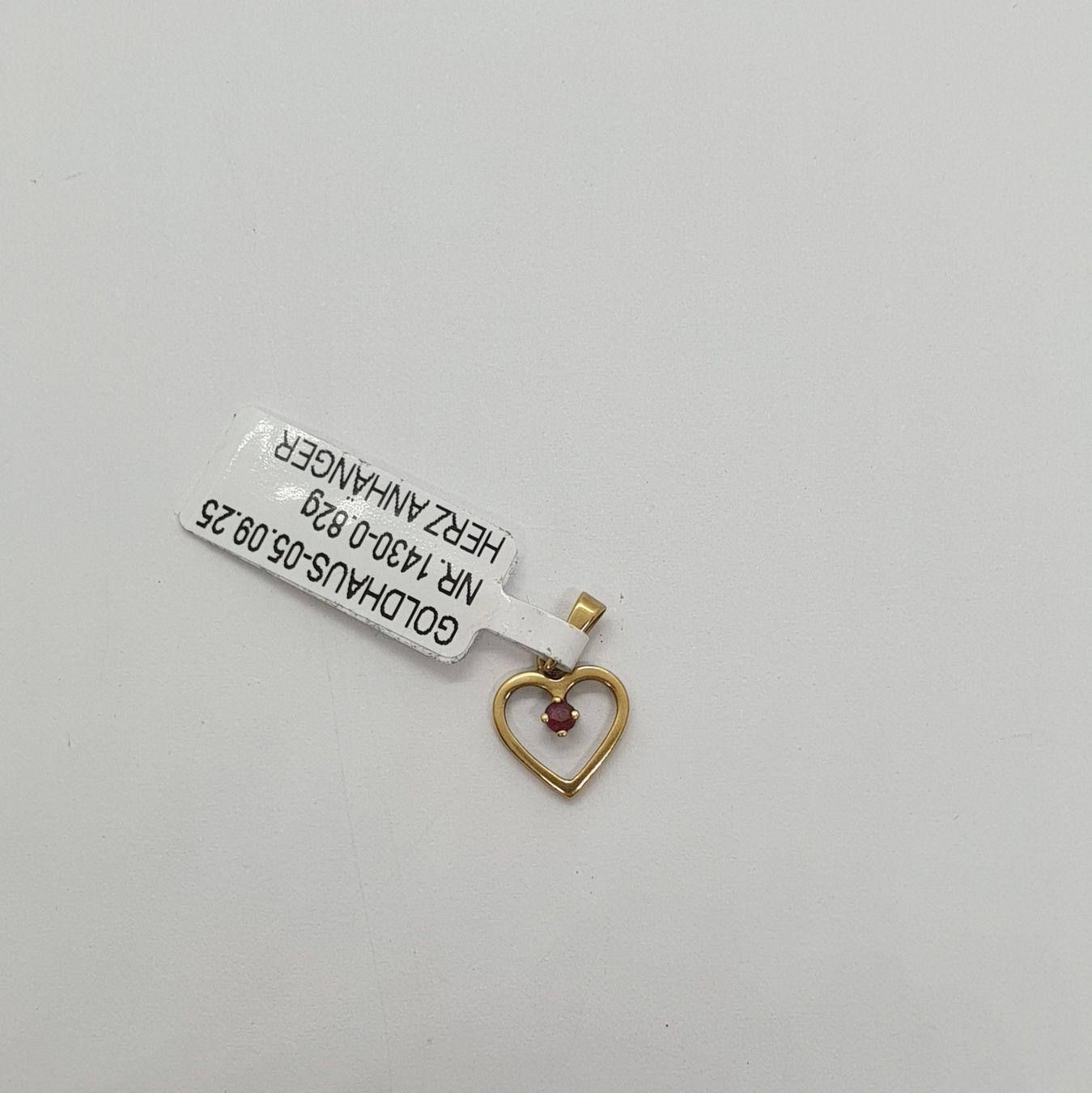 Ciondoli: Echt 18K Gold - Rubin Anhänger – Usato da Luzern venduto da Luzern-Goldhaus 1