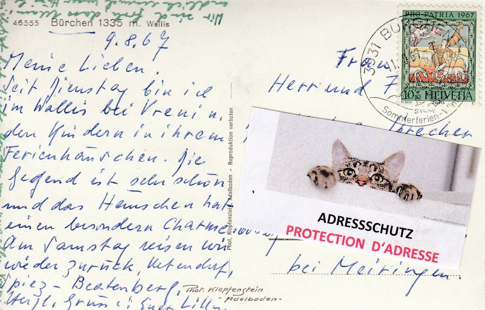 Cartes postales: Bürchen  VS   1'335 m. – D'occasion à Brig par Valcards54 1