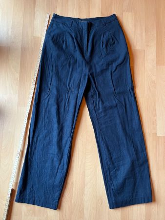 Leinenhose dunkelblau von New Look