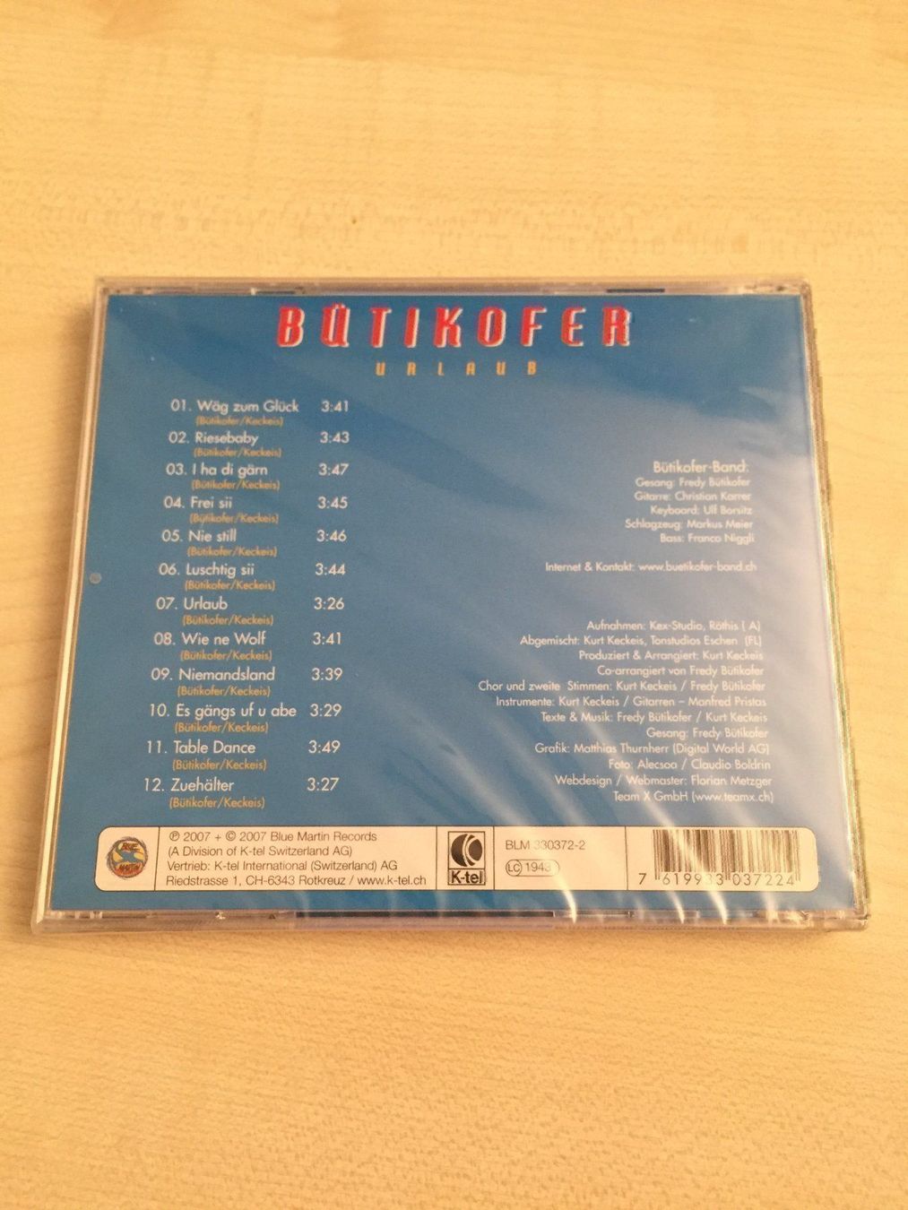 CD: Bütikofer - Urlaub – Nuovo e nell'imballaggio originale da Rüti ZH venduto da alumedien 1