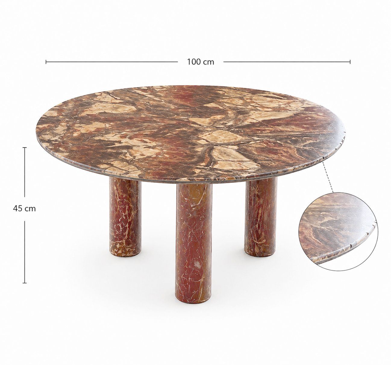 Tavoli: Coffee Table Vintage Sculptural Natural Marble – Usato da Dagmersellen venduto da vvinteriorhome