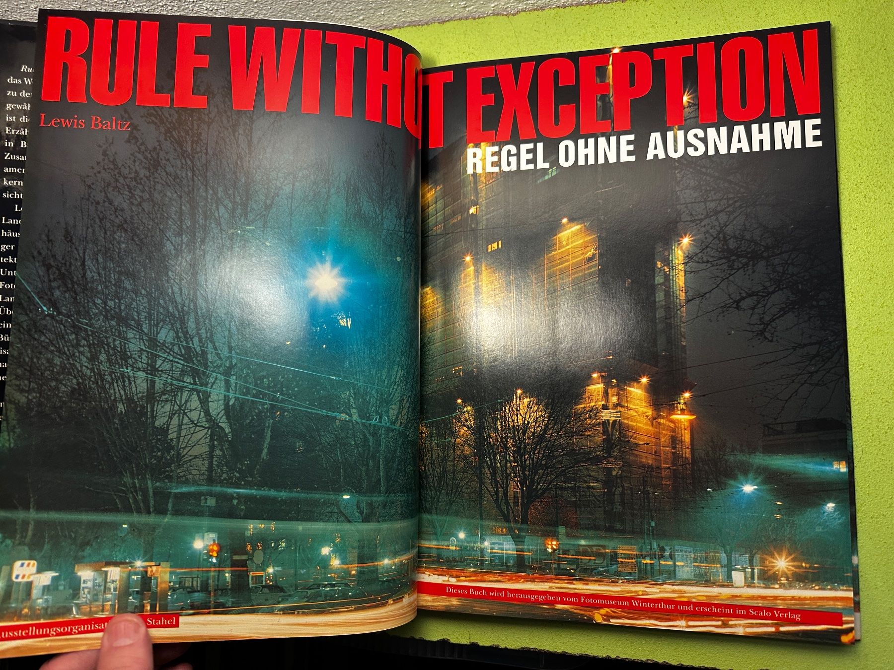 Bücher: Lewis Baltz: Rule Without Exception. Regel Ohne Ausnahme. – Gebraucht aus Zürich von allp 4