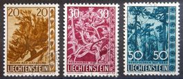 Liechtenstein Kat. 399-401 gest. 1960 Kat. 50 Euro