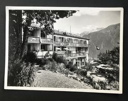 ANTIKE ANSICHTSKARTE HOTEL ALPINA BRUNWALD
