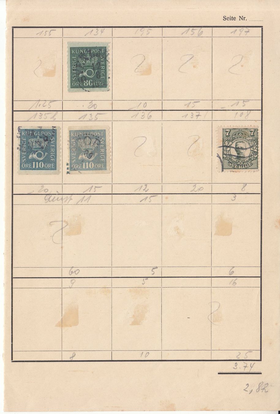Alle Briefmarken: Auswahlheft Schweden ab 1891 – Gebraucht aus Bürglen TG von StampGraf 3