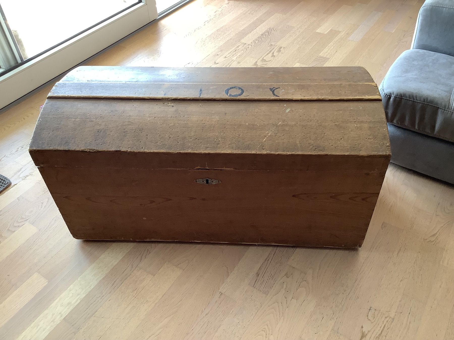 Cassapanche: Coffre/ malle en bois ancienne *** – Usato da Granges -Paccot venduto da Titi_1978 1
