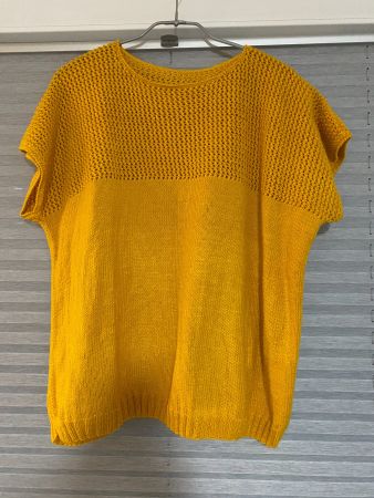 Pull tricot fait main