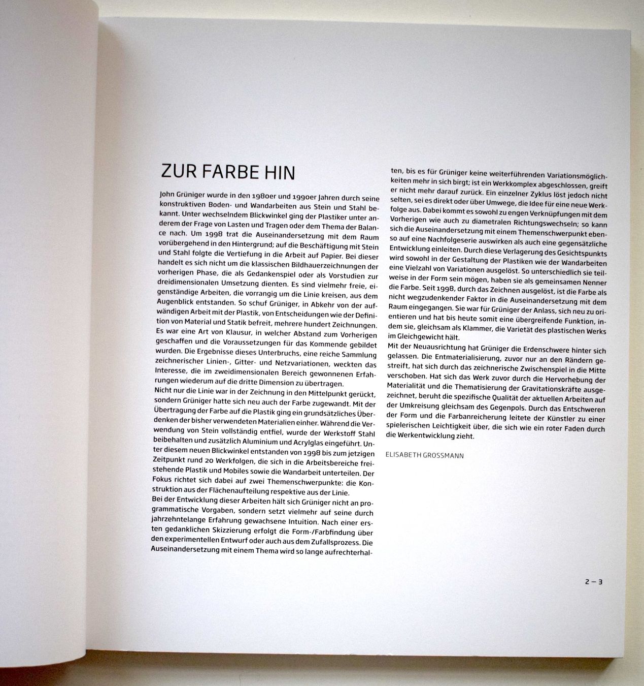Libri: John GRÜNIGER Second Half  Plastische Arbeiten Konstruktiv – Usato da Zürich venduto da kunstarchiv.online 3