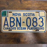 🇨🇦 Autonummer - Nova Scotia ABN-083 - Kanada