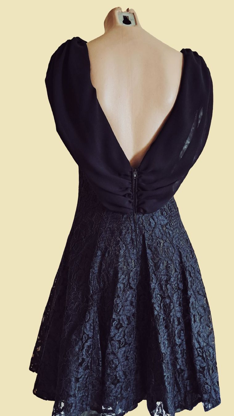 Vestiti: Spitzenkleid Abendkleid Chiffon Gr. M – Usato da Uerikon venduto da Jeanne04 2