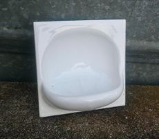 VINTAGE Badezimmer Seifenablage keramik 15 x 15 cm