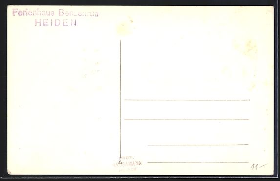 Cartoline postali: Heiden, Ferienhotel Benzenruth, Ansicht  – Usato da Berlin venduto da bartko-reher 1