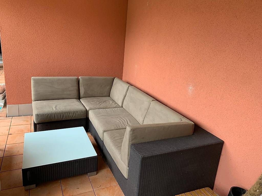 Divani: 4 seater Garten sofa with tisch – Usato da Binningen venduto da ferschdenix 2