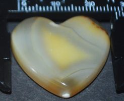 Cabochon L-1083 – Botswana Achat Herz – 25x27mm