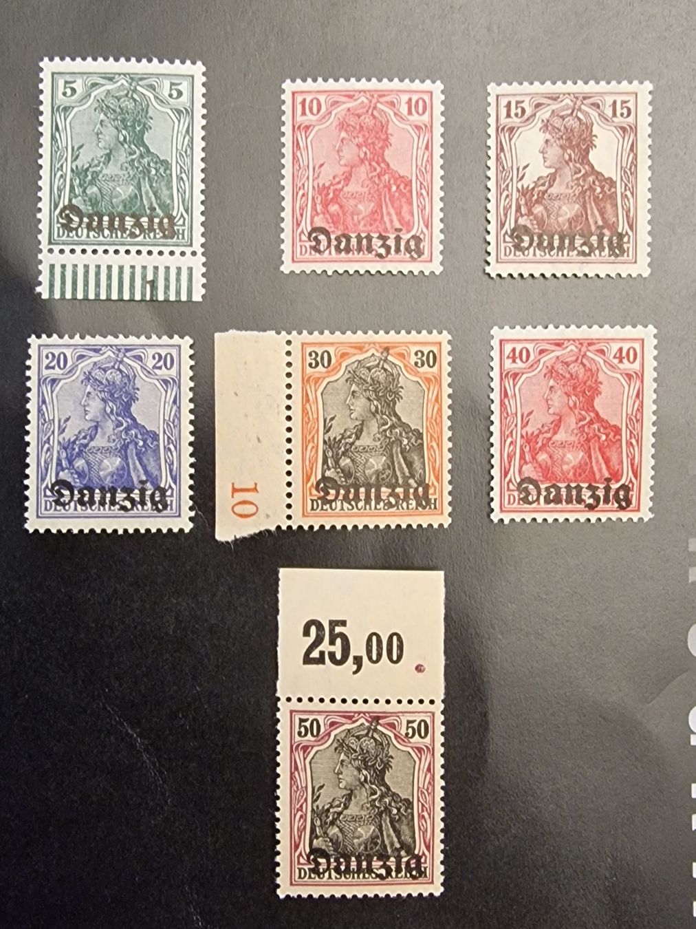 Tutti i francobolli: Danzig Briefmarken 1919 frisch/Sammlung/ Top! – Nuovo (secondo la descrizione) da Stüsslingen venduto da dolphine_blue