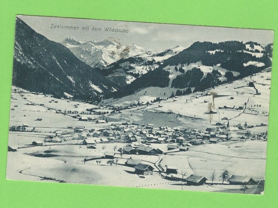 Cartoline postali: Zweisimmen mit Wildstrubel – Usato da Zürich venduto da t24_de