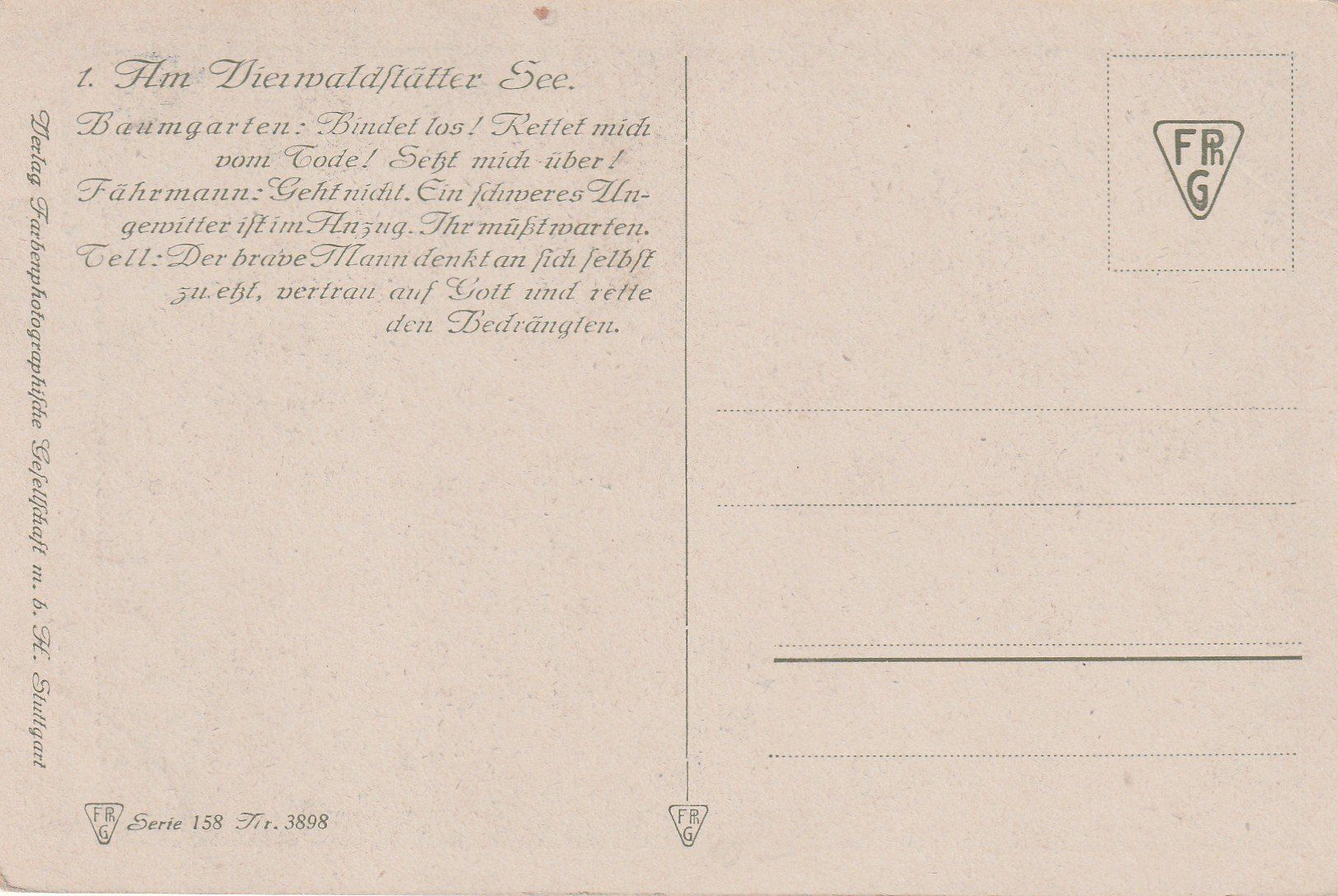 Cartes postales: Wilhelm Tell – D'occasion à Rorschacherberg par fratovi2 1
