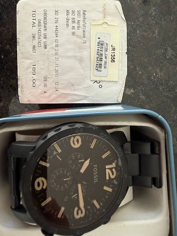 Orologi: Fossil - Chonograph 50mm – Nuovo e nell'imballaggio originale da Gränichen venduto da keranovic20 1