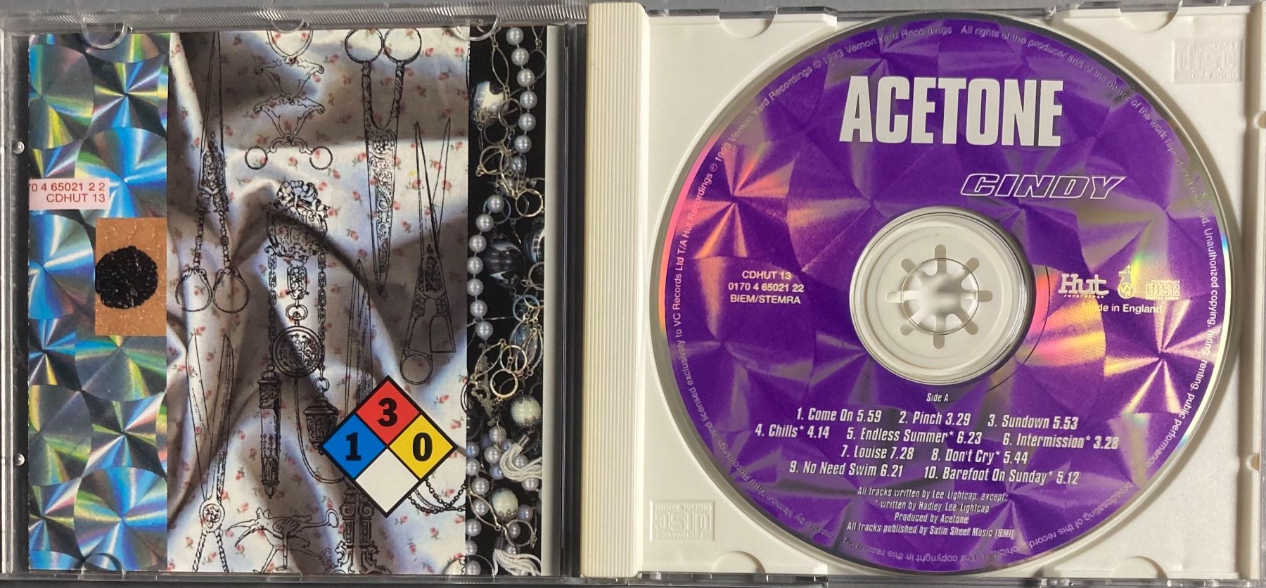 CD: ACETONE - CINDY – Usato da Poliez-Pittet venduto da Newtown-Records 2